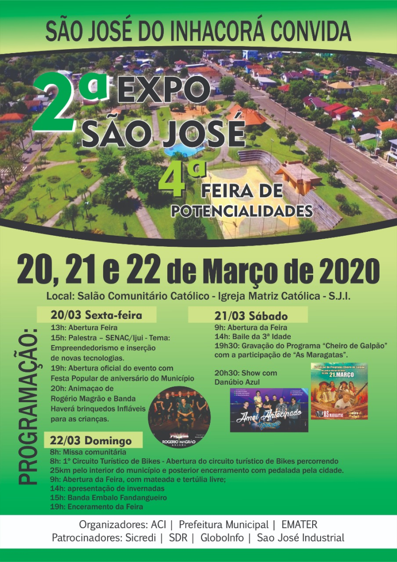 2ª EXPO SÃO JOSÉ E 4ª FEIRA DE POTENCIALIDADES LOCAIS
